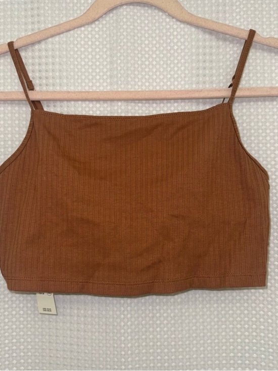 aerie Other - Aerie ribbed brown bralette lace back M NWT